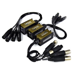 Whirlwind Fanout  4 Channel  CAT5E Ethercon to (4) XLRF  1.5 Feet